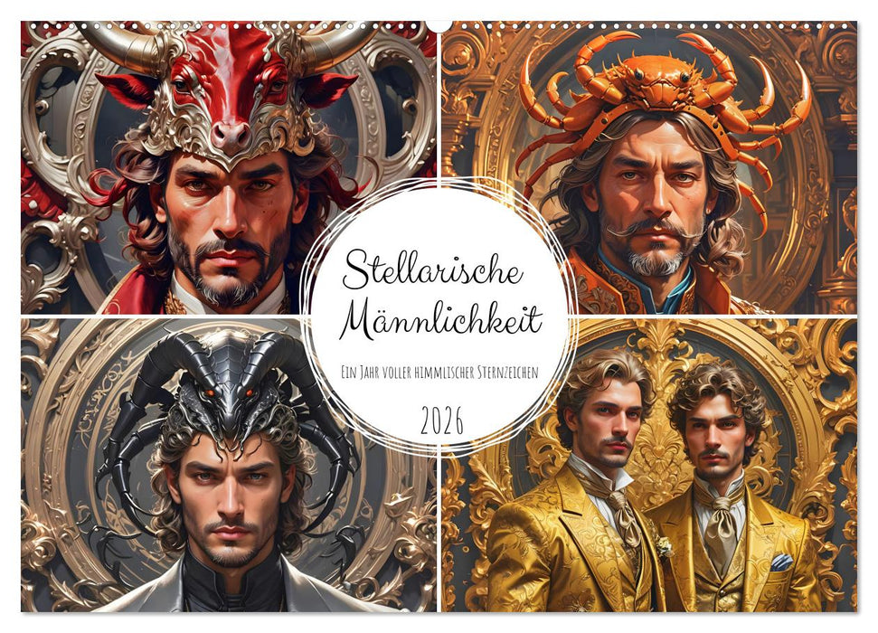 Stellarische Männlichkeit (CALVENDO Wandkalender 2026)