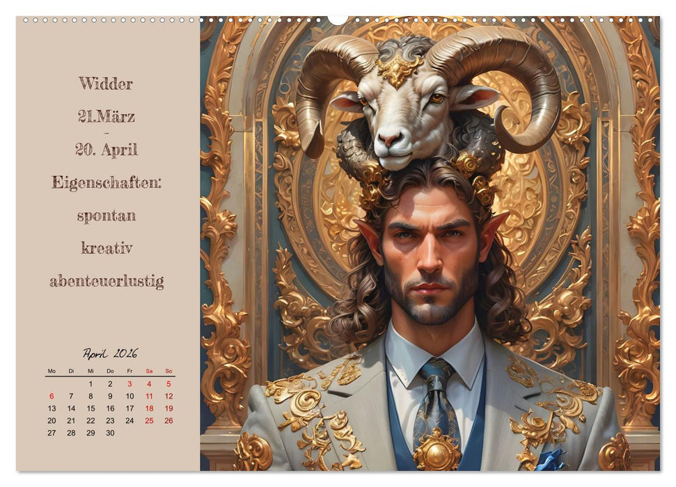 Stellarische Männlichkeit (CALVENDO Wandkalender 2026)