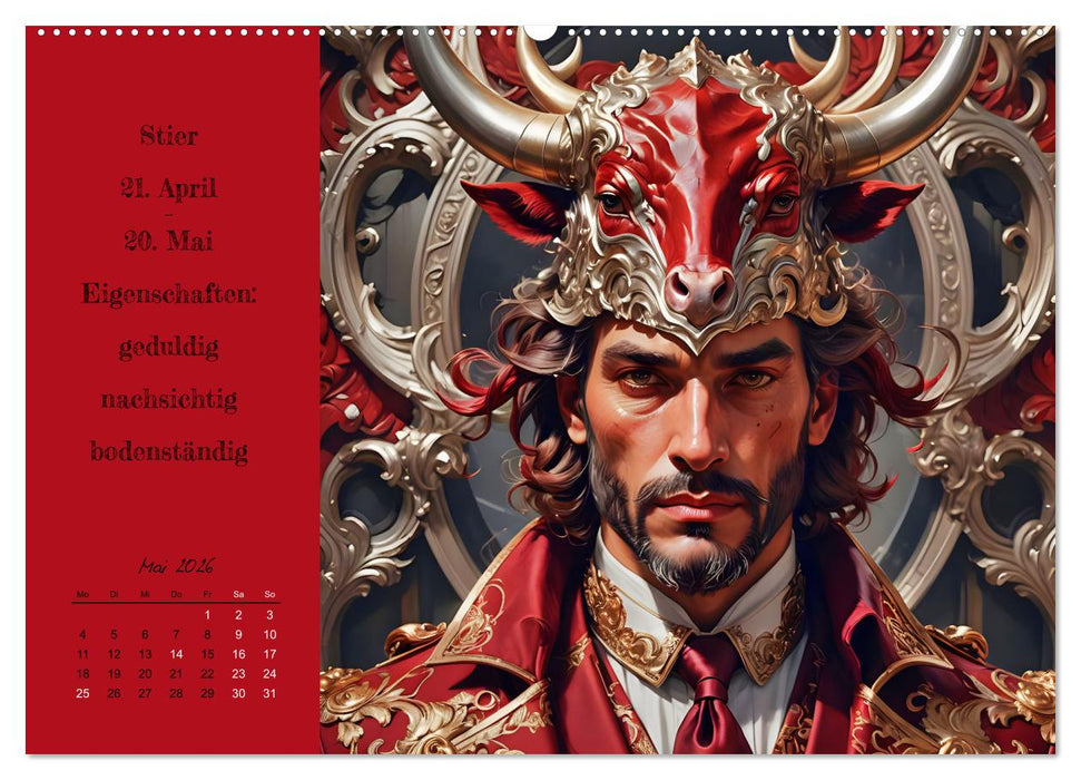 Stellarische Männlichkeit (CALVENDO Wandkalender 2026)