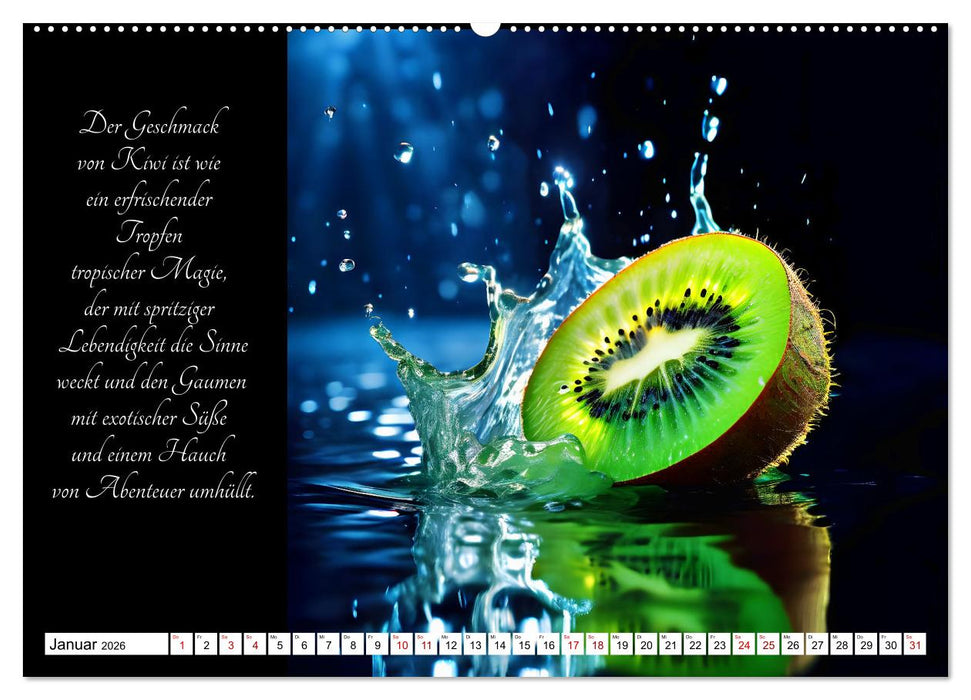 Fruchtige Geschmacks-Explosionen (CALVENDO Wandkalender 2026)
