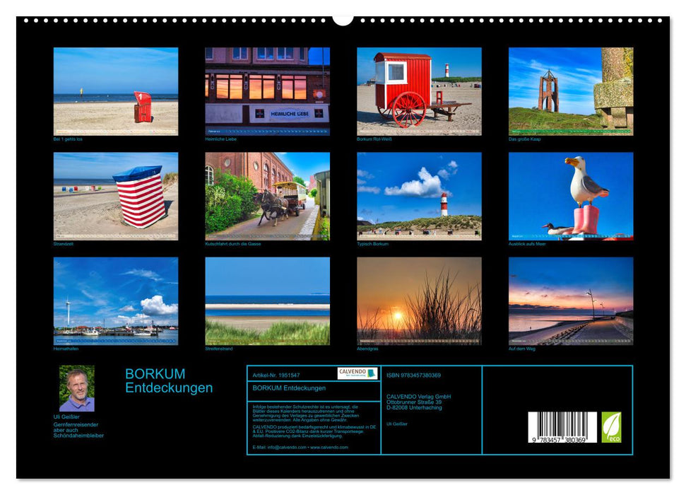 BORKUM Entdeckungen (CALVENDO Premium Wandkalender 2026)