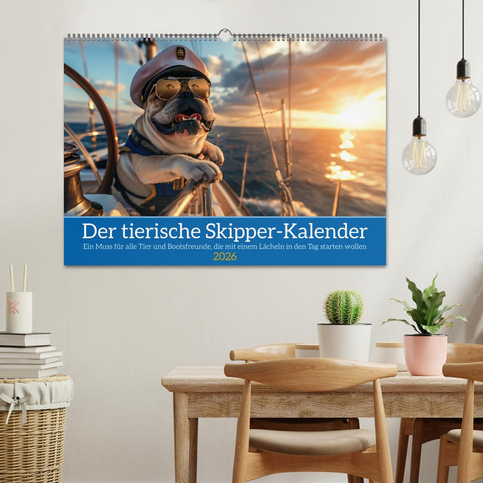 Der tierisch Skipper-Kalender (CALVENDO Wandkalender 2026)