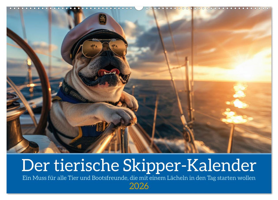 Der tierisch Skipper-Kalender (CALVENDO Wandkalender 2026)