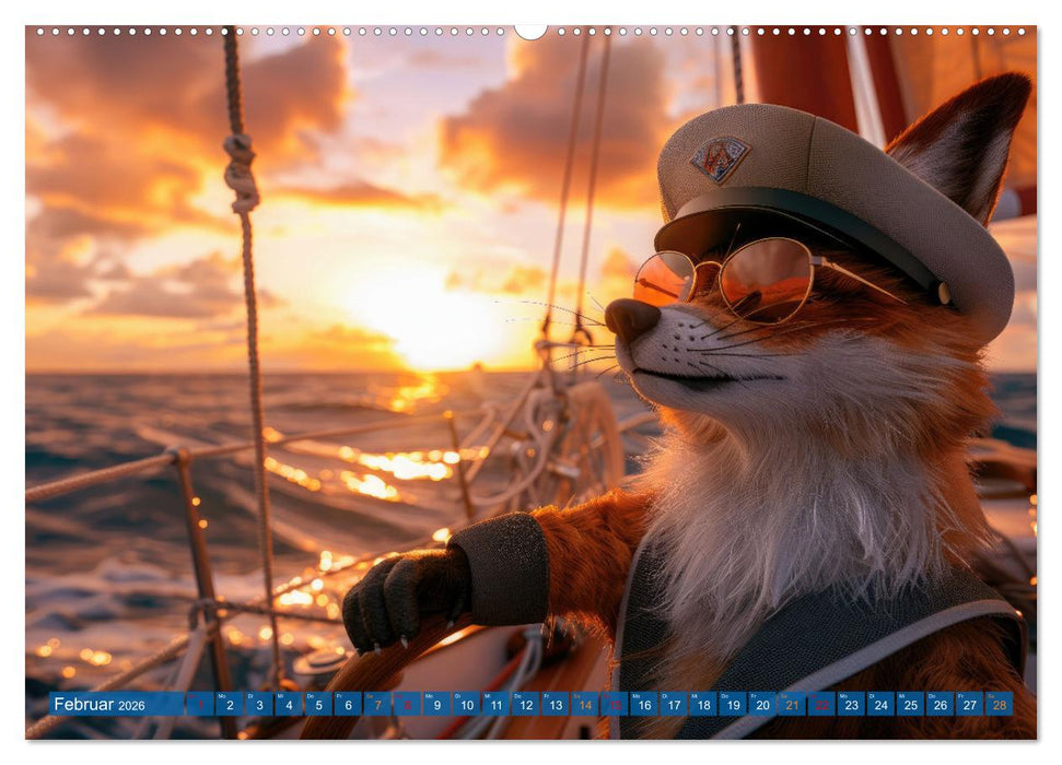 Der tierisch Skipper-Kalender (CALVENDO Wandkalender 2026)