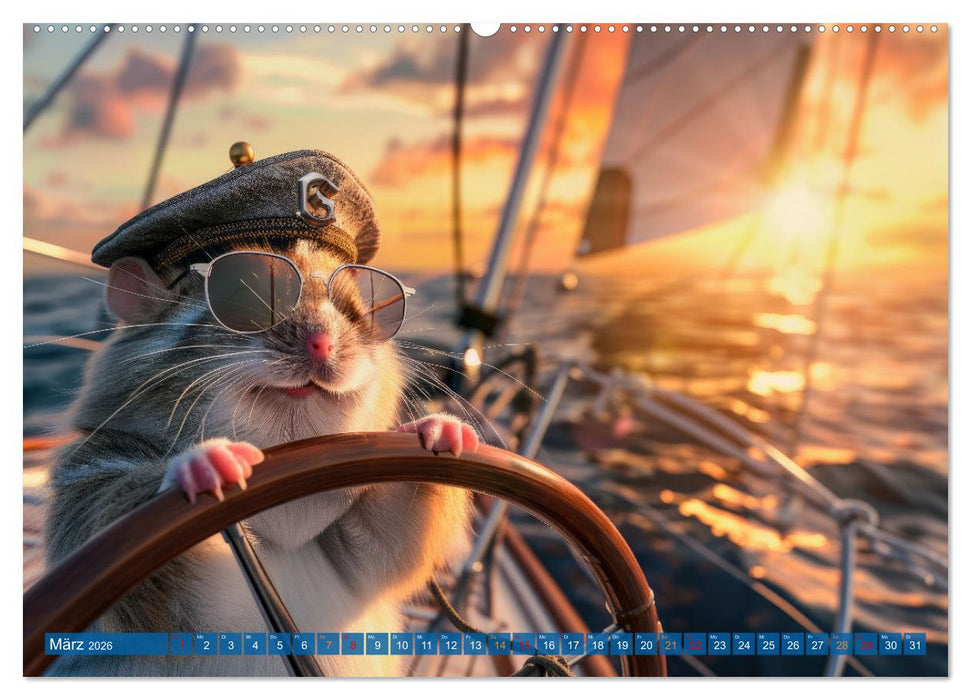 Der tierisch Skipper-Kalender (CALVENDO Wandkalender 2026)