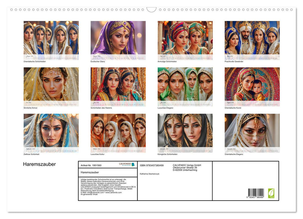 Haremszauber (CALVENDO Wandkalender 2026)