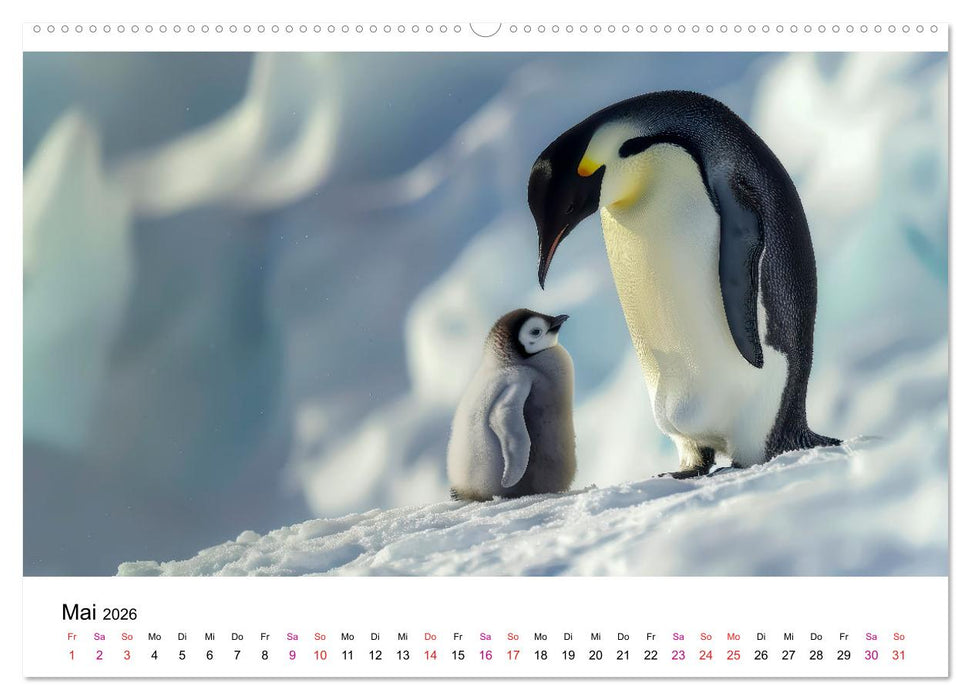 Maritim pur - Pinguine (CALVENDO Wandkalender 2026)