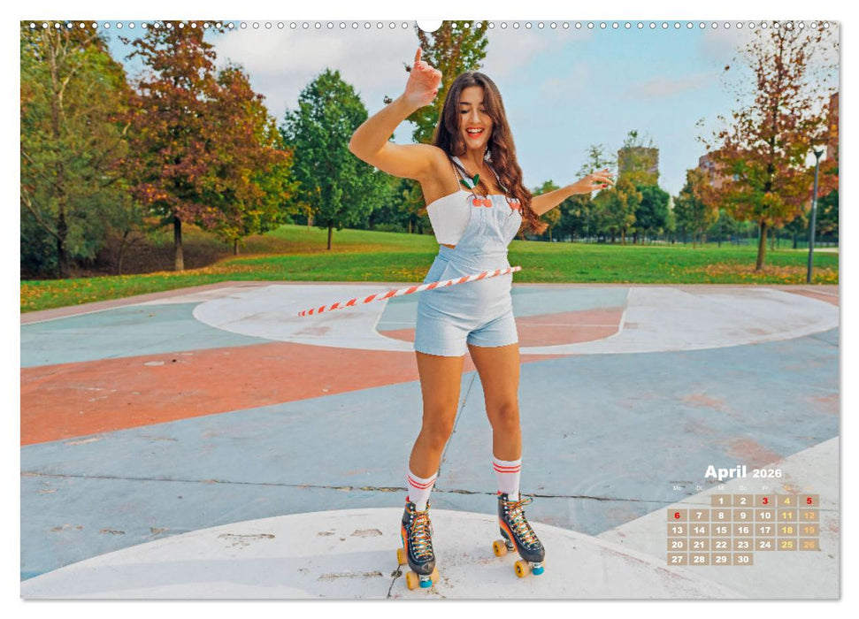 Hula-Hoop: Spaß, Sport und Fitness mit Hula Hoop Reifen (CALVENDO Wandkalender 2026)