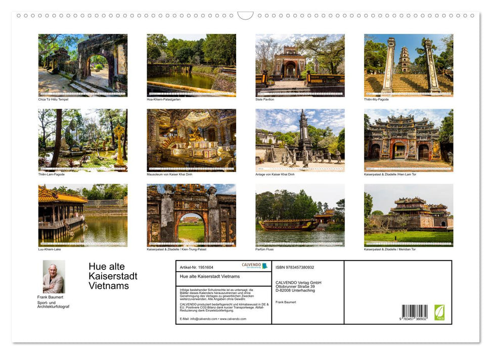 Hue alte Kaiserstadt Vietnams (CALVENDO Wandkalender 2026)
