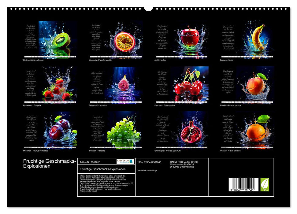 Fruchtige Geschmacks-Explosionen (CALVENDO Premium Wandkalender 2026)