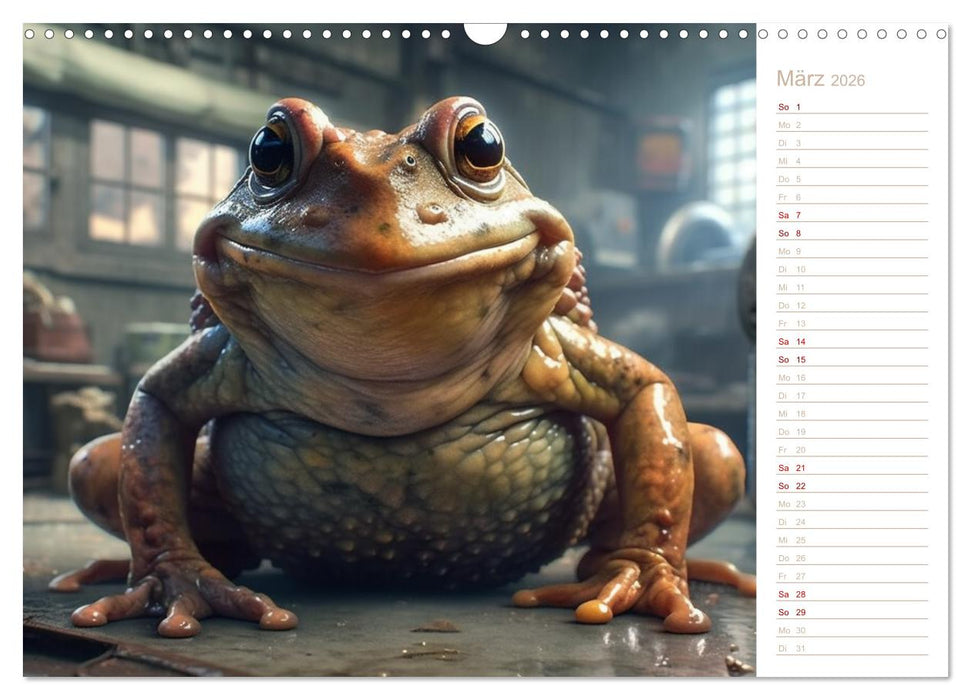 Lachende Frösche (CALVENDO Wandkalender 2026)