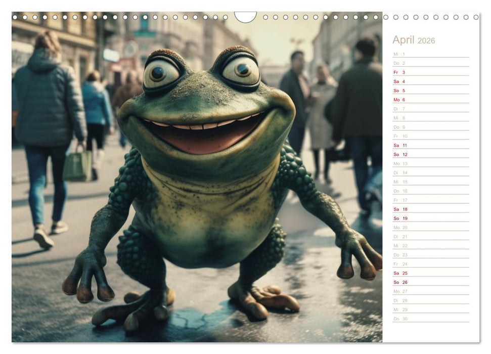 Lachende Frösche (CALVENDO Wandkalender 2026)