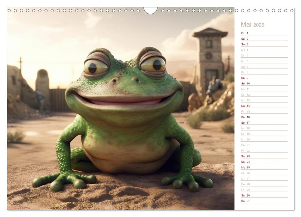 Lachende Frösche (CALVENDO Wandkalender 2026)