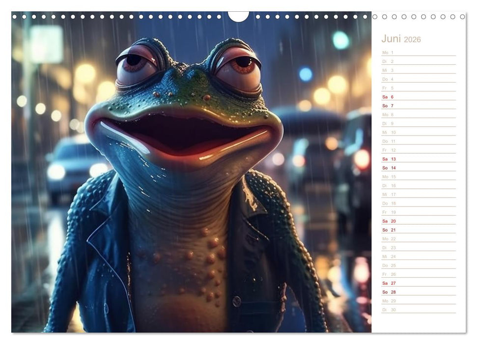 Lachende Frösche (CALVENDO Wandkalender 2026)