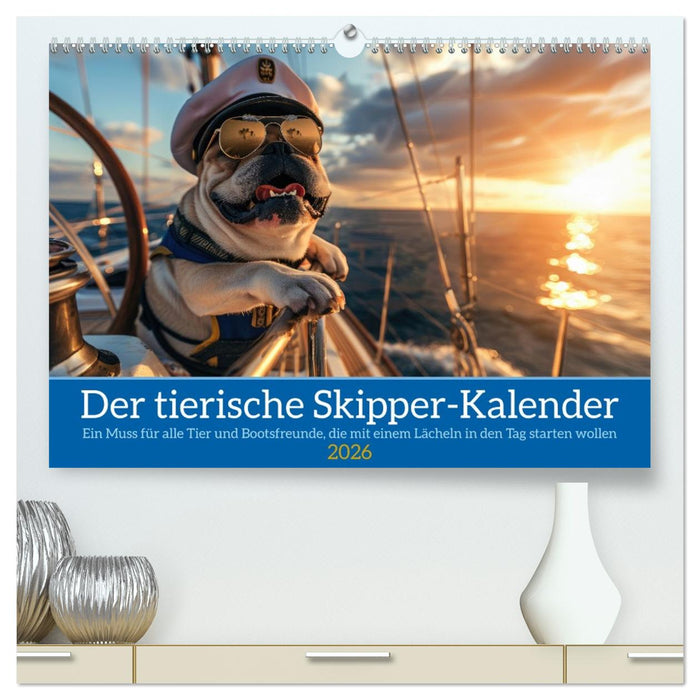 Der tierisch Skipper-Kalender (CALVENDO Premium Wandkalender 2026)