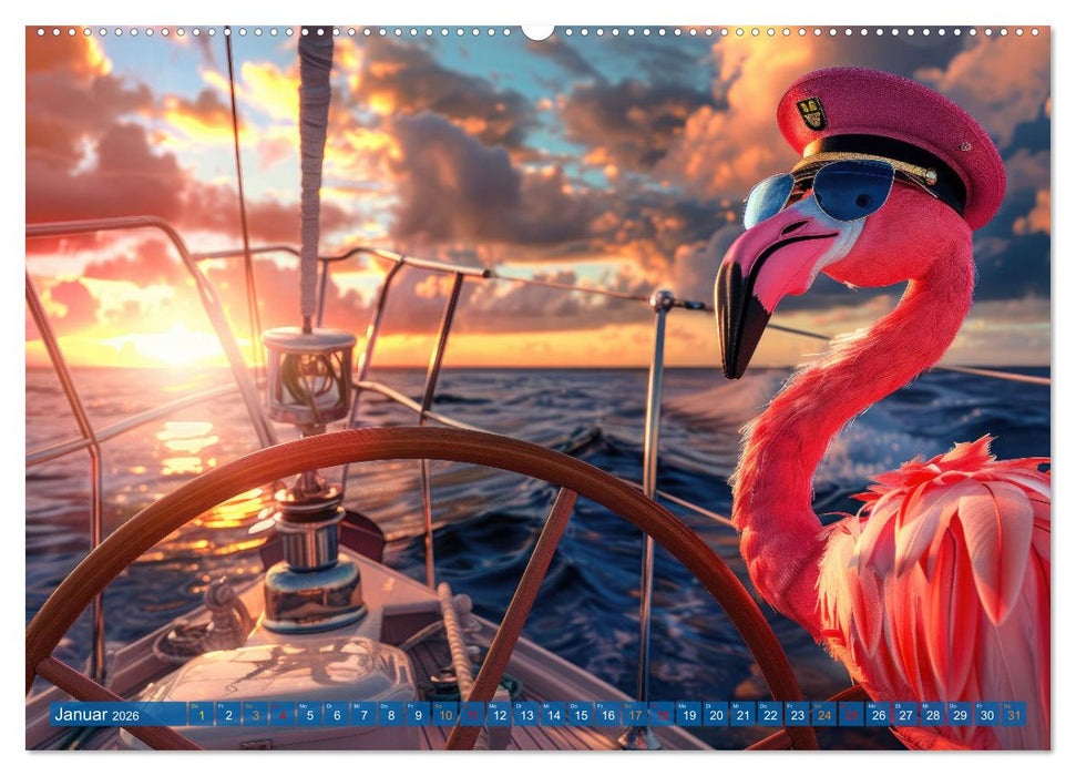 Der tierisch Skipper-Kalender (CALVENDO Premium Wandkalender 2026)