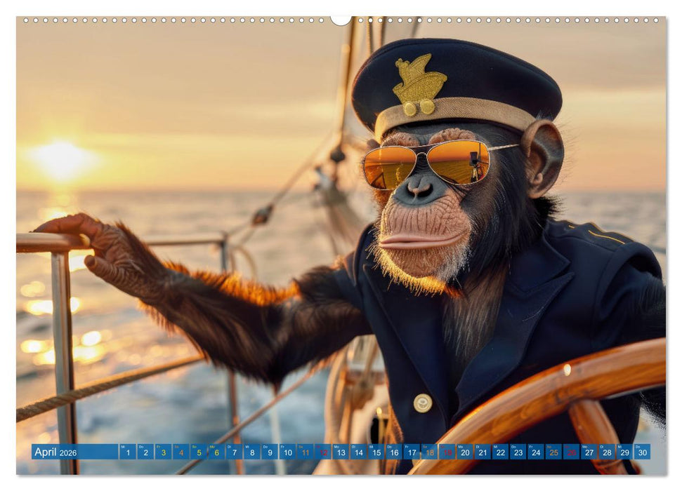 Der tierisch Skipper-Kalender (CALVENDO Premium Wandkalender 2026)