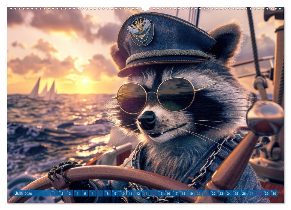 Der tierisch Skipper-Kalender (CALVENDO Premium Wandkalender 2026)