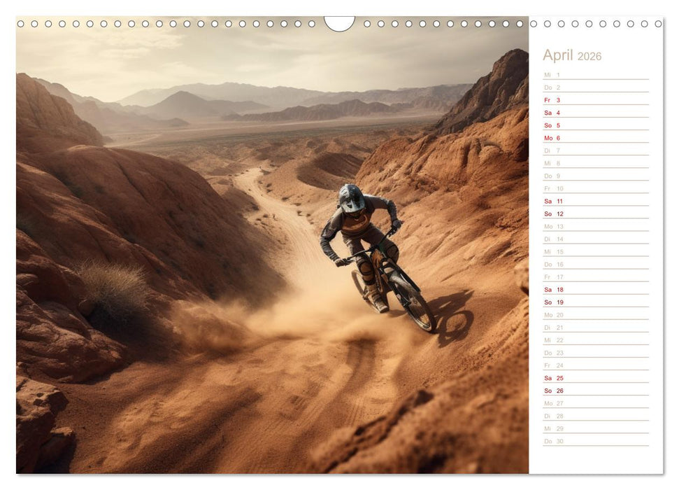 Mit dem Mountainbike durch die Welt (CALVENDO Wandkalender 2026)