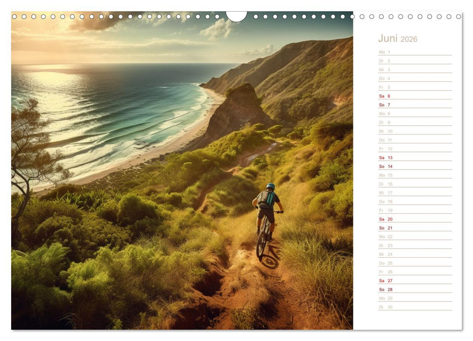 Mit dem Mountainbike durch die Welt (CALVENDO Wandkalender 2026)
