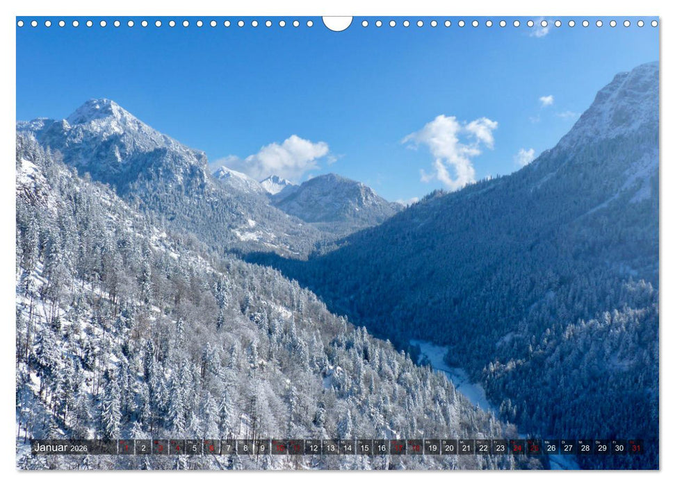 Österreich - Die Landschaft von Oben (CALVENDO Wandkalender 2026)