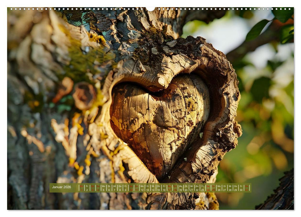 Mit dem Herzen der Natur (CALVENDO Premium Wandkalender 2026)
