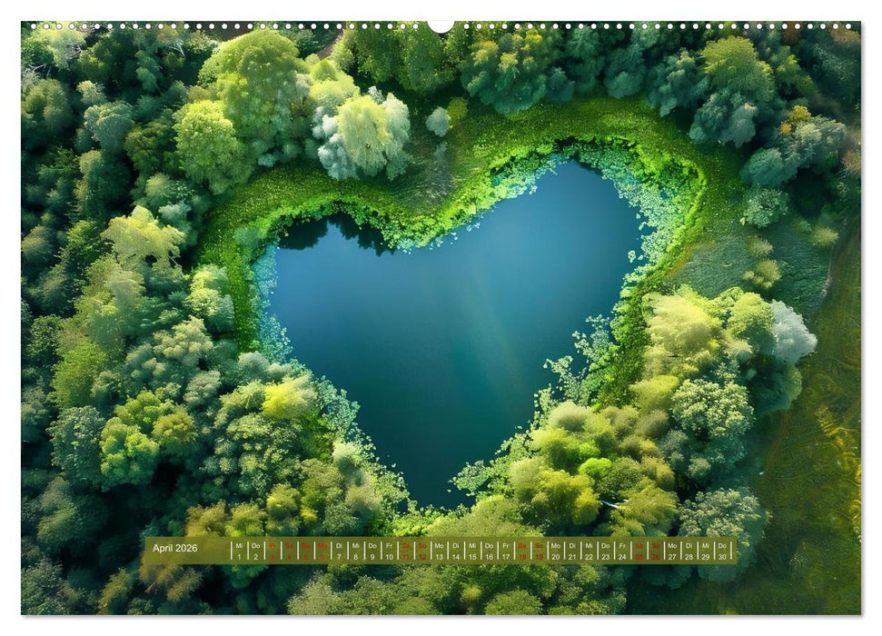 Mit dem Herzen der Natur (CALVENDO Premium Wandkalender 2026)
