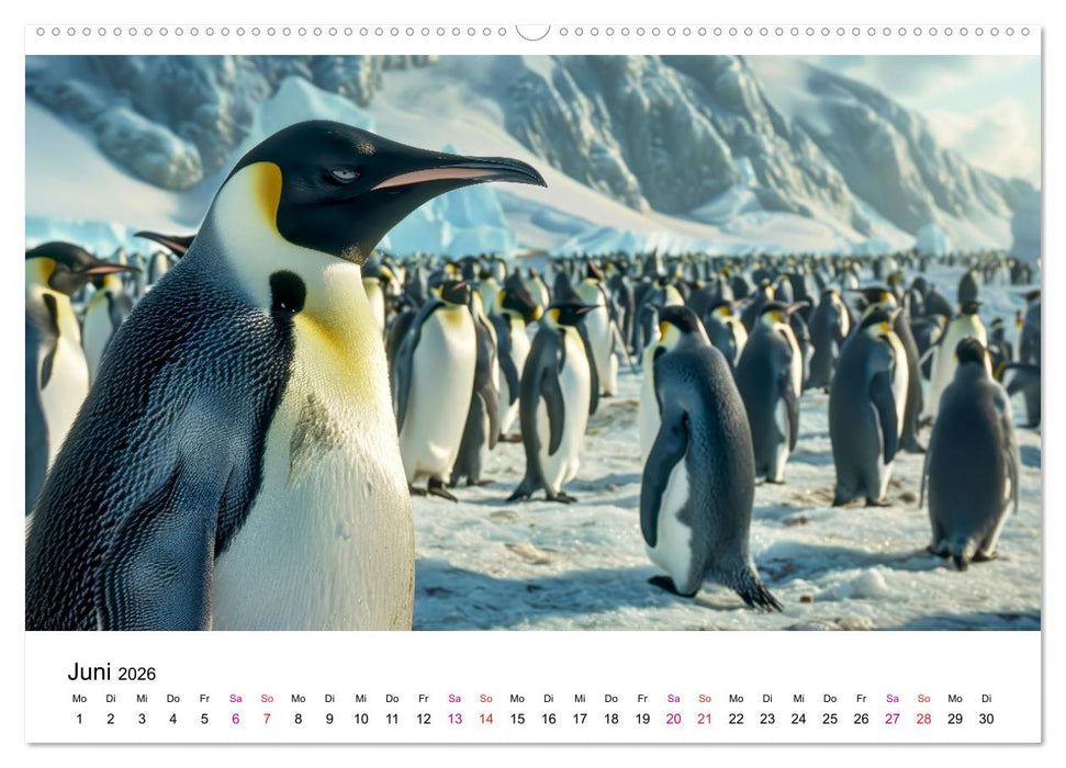 Maritim pur - Pinguine (CALVENDO Premium Wandkalender 2026)