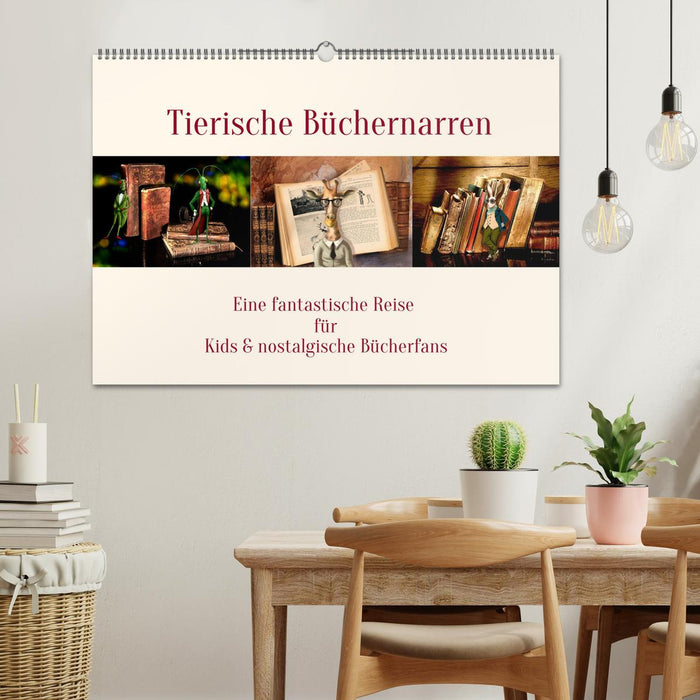 Tierische Büchernarren (CALVENDO Wandkalender 2026)