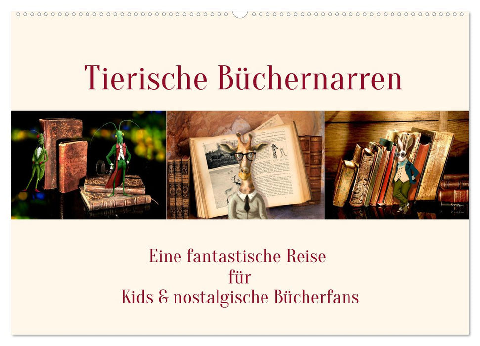 Tierische Büchernarren (CALVENDO Wandkalender 2026)