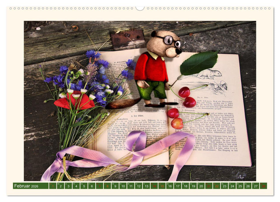 Tierische Büchernarren (CALVENDO Wandkalender 2026)