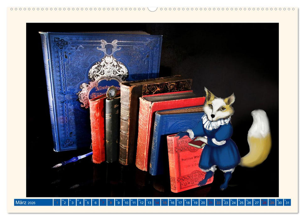 Tierische Büchernarren (CALVENDO Wandkalender 2026)