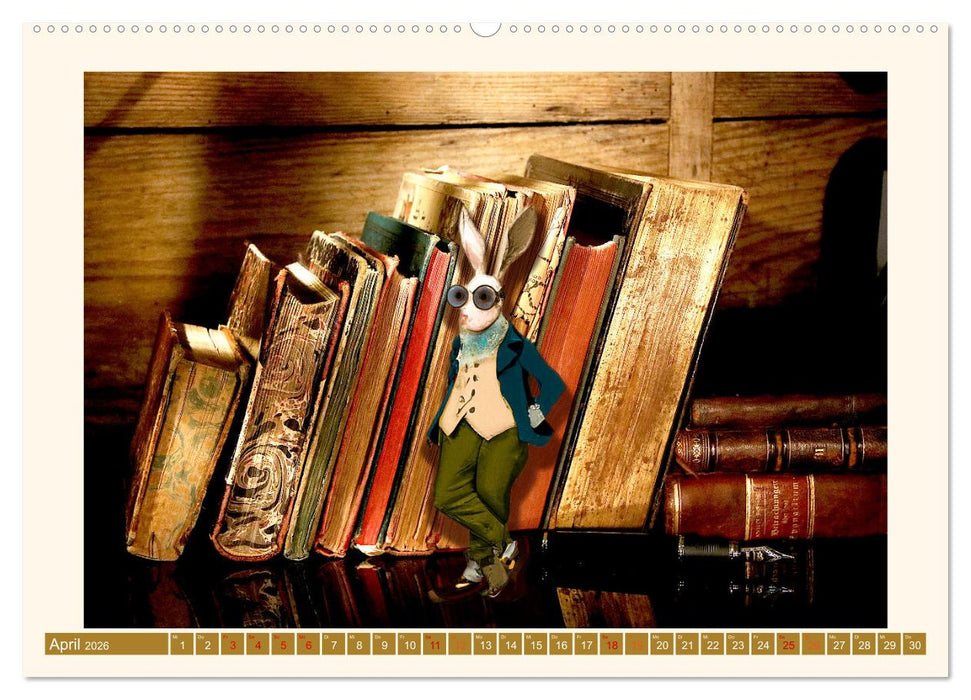 Tierische Büchernarren (CALVENDO Wandkalender 2026)