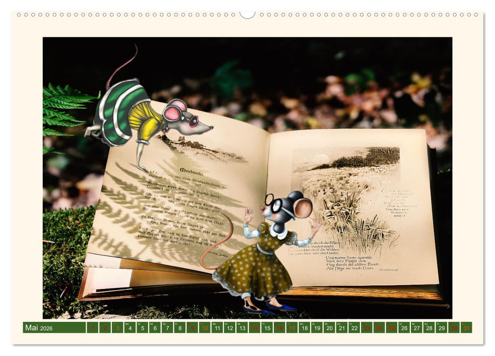 Tierische Büchernarren (CALVENDO Wandkalender 2026)