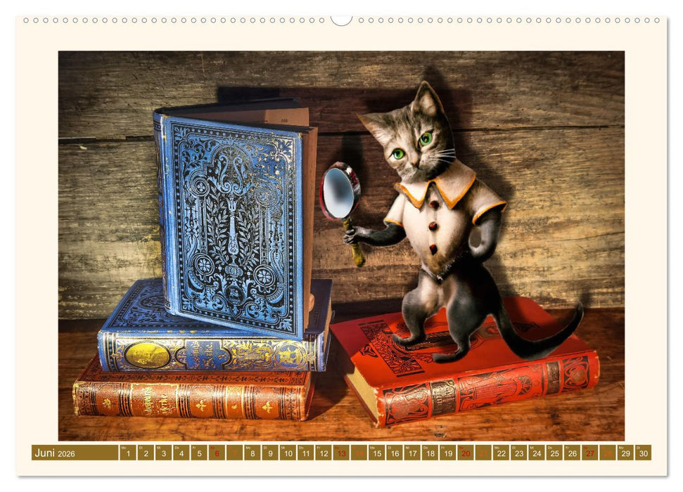 Tierische Büchernarren (CALVENDO Wandkalender 2026)