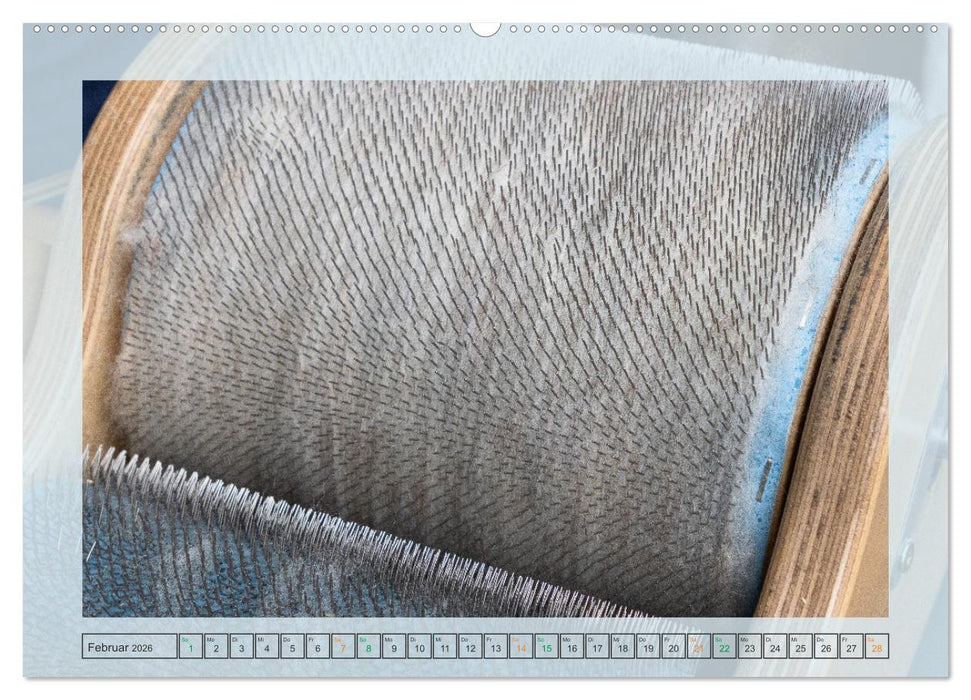 Von der Rohwolle zum Faden (CALVENDO Wandkalender 2026)