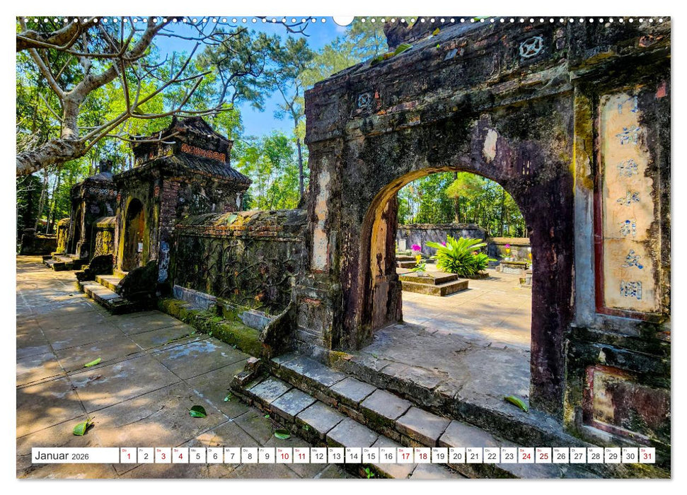 Hue alte Kaiserstadt Vietnams (CALVENDO Premium Wandkalender 2026)