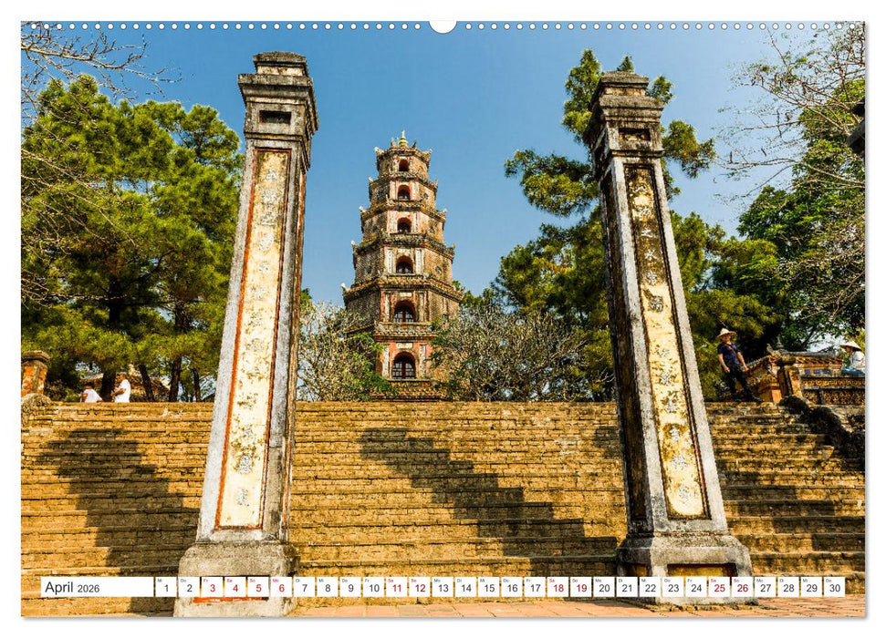 Hue alte Kaiserstadt Vietnams (CALVENDO Premium Wandkalender 2026)