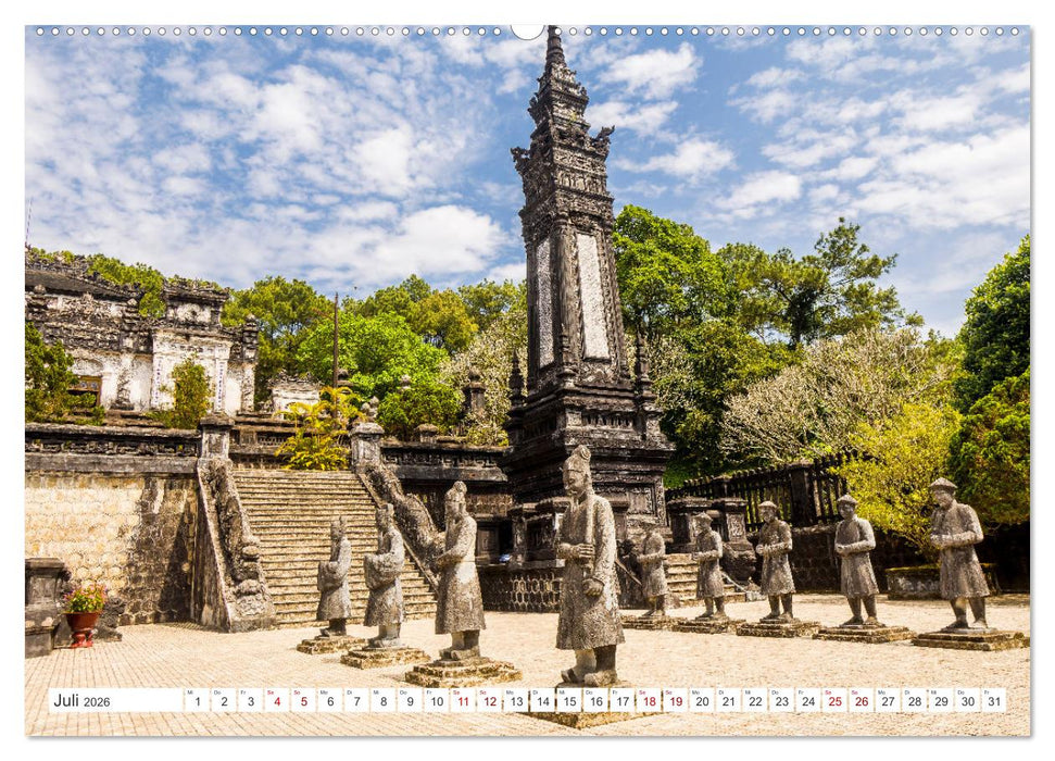 Hue alte Kaiserstadt Vietnams (CALVENDO Premium Wandkalender 2026)