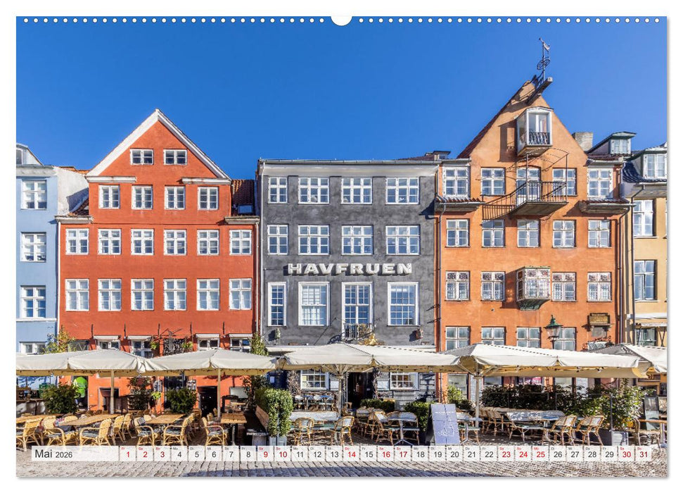 KOPENHAGEN Malerisches Stadtherz (CALVENDO Premium Wandkalender 2026)