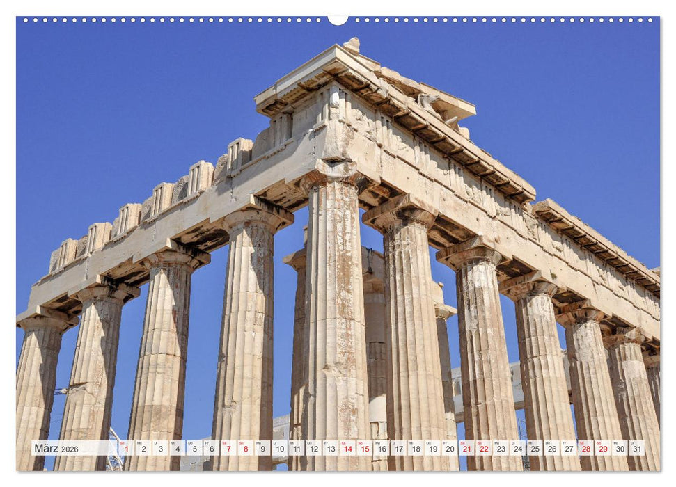 Die Architektur des alten Griechenlands (CALVENDO Premium Wandkalender 2026)
