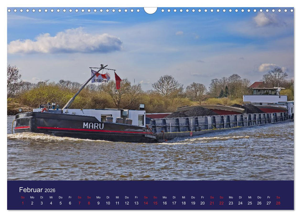 Binnenschiffe im Norden (CALVENDO Wandkalender 2026)