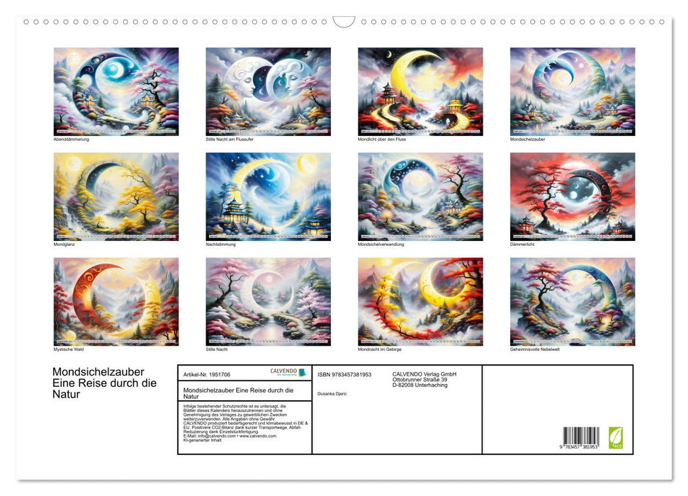 Mondsichelzauber Eine Reise durch die Natur (CALVENDO Wandkalender 2026)