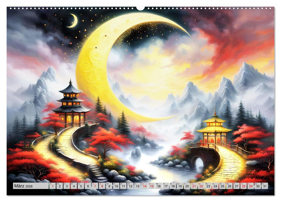 Mondsichelzauber Eine Reise durch die Natur (CALVENDO Wandkalender 2026)