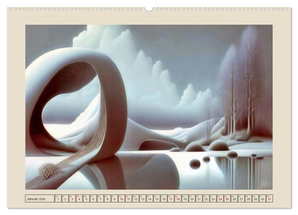 Unwirkliche Umgebungen (CALVENDO Premium Wandkalender 2026)