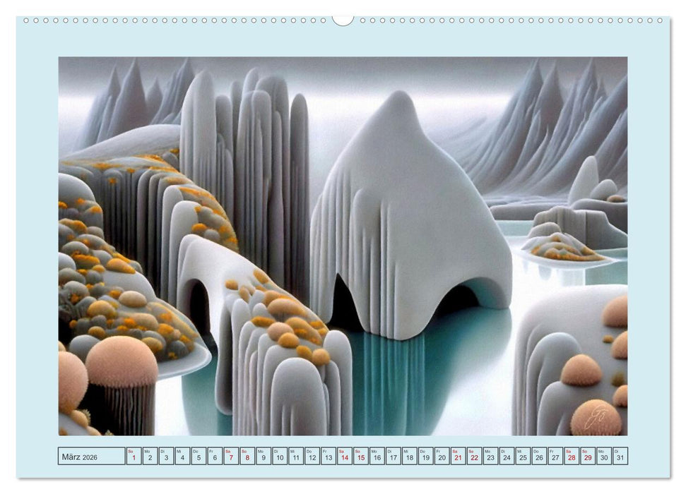 Unwirkliche Umgebungen (CALVENDO Premium Wandkalender 2026)