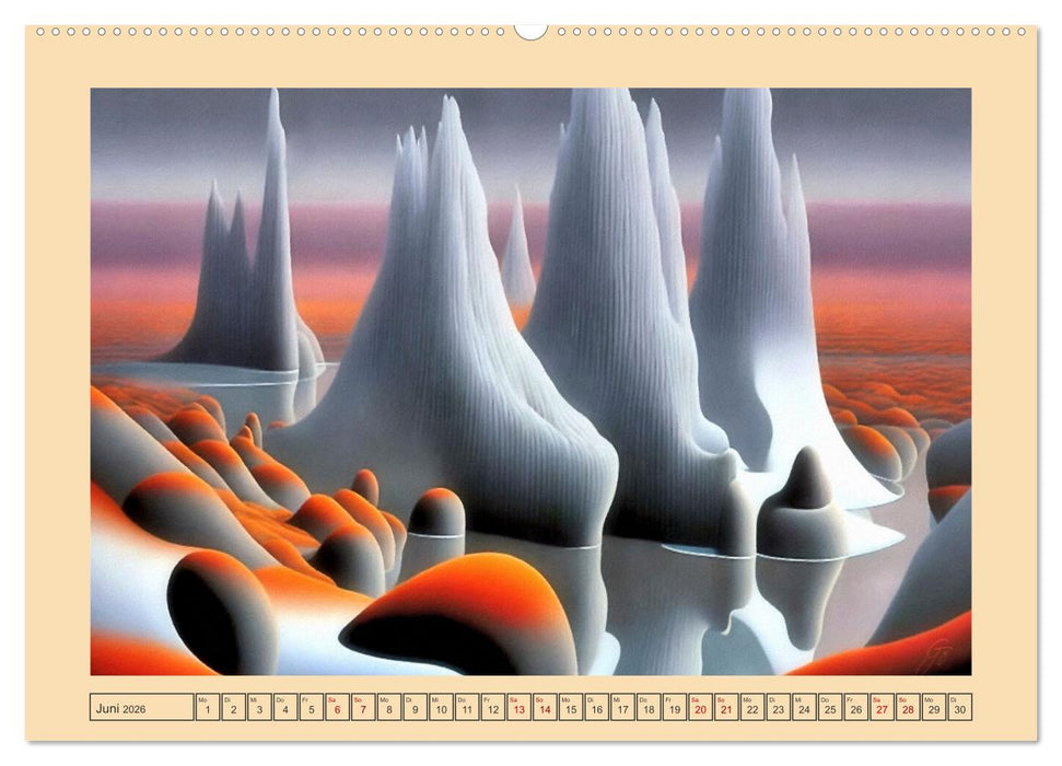 Unwirkliche Umgebungen (CALVENDO Premium Wandkalender 2026)
