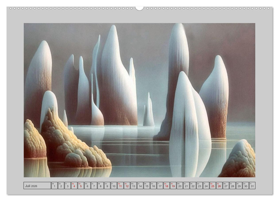 Unwirkliche Umgebungen (CALVENDO Premium Wandkalender 2026)