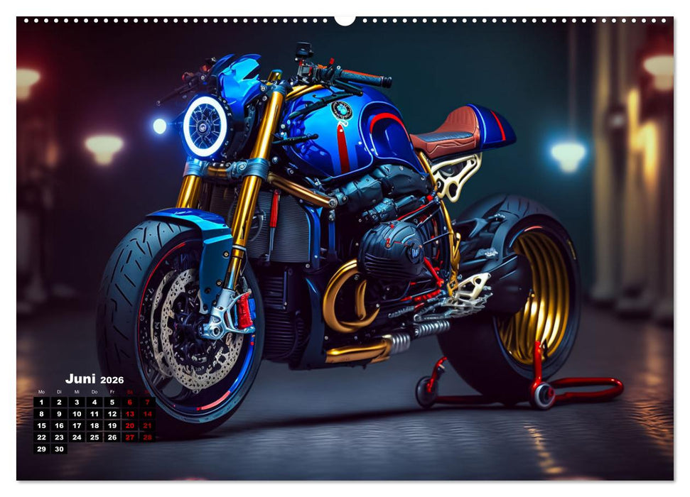 Motorrad illusionen (CALVENDO Premium Wandkalender 2026)