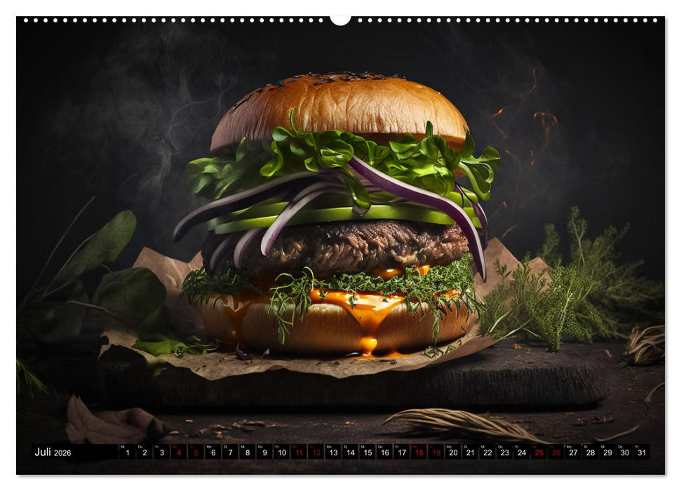 Burgerfood (CALVENDO Premium Wandkalender 2026)